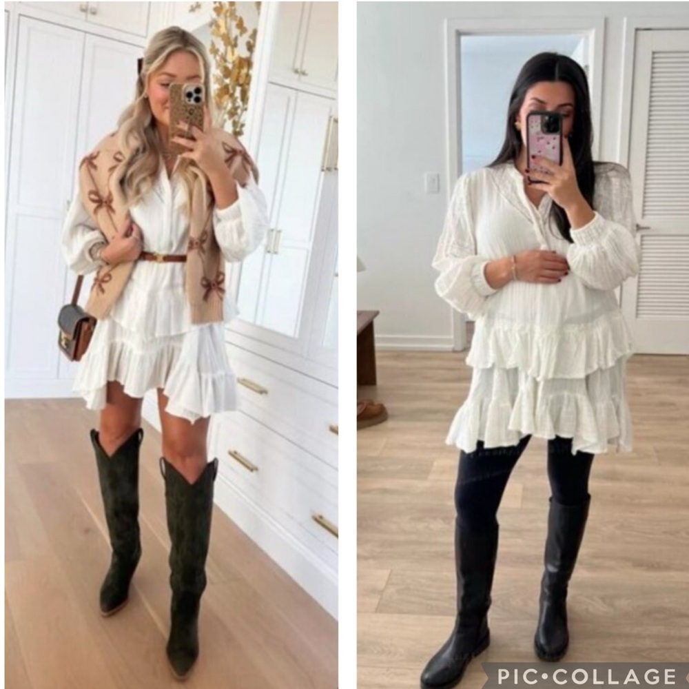Free People Sachi Mini Dress Ivory L - Picture 5 of 10